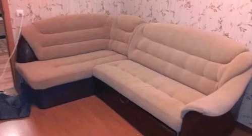 Перетяжка углового дивана. Ульяновка
